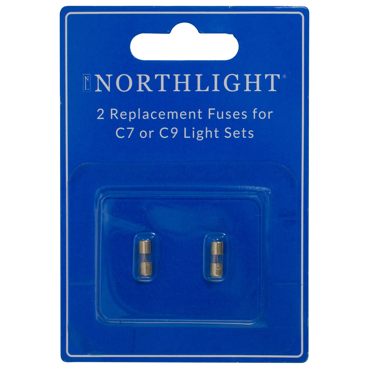 Northlight Replacement Fuses for C7 or C9 Christmas Lights - 3 Amps - Set of 2